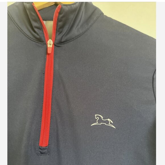 RJ CLASSICS Navy Blue Sun Shirt XXS 37.5 Ladies Schooling Top - Picture 3 of 5